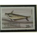 Zambia QEII 1983 Fish 28n Silver Catfish Unmoun...