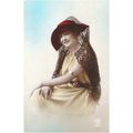 CARTE POSTALE - MODE - FEMME A CHAPEAU - REF 119