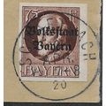 GER (BAVARIA) 1919 75pf KING LUDWIG III' (OVPT)...