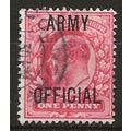1902 O49 1d Scarlet Army Official Fine Used