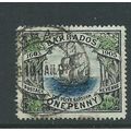 barbados stamps sg152 used sg 152 1906