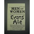 1908 Evans Ale Ad - Men and Women