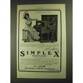 1903 Simplex Piano Player Ad - Anna Held