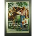 1975 Raleigh Cigarettes Ad - Taste the Good Times