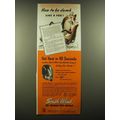 1947 South Wind 90-Second Car Heater Ad - How to be dumb like a fox!