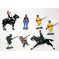 britains vintage toy soldiers mounted lady hunt...