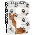 I Love My Basenji Fridge Magnet
