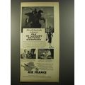 1954 Air France Airlines Ad - The world's largest airline invites you to fly