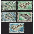 Congo Tropical Fish 5v 1961 Canc SG#13-17