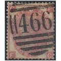 1870 SG103 3d Rose Plate 6 Good Used "PC"