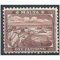 Malta 1899 SG31 1/4d Brown Mounted Mint .
