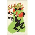 1920's Crazy Whist Game Score Card Trumpet Jazz...