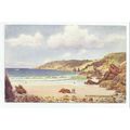 NICE ARTIST DRAWN POSTCARD PETIT PORT GUERNSEY ...
