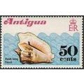 Antigua 1972 Shells 50c hawkwing conch Unmounte...