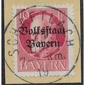 GER (BAVARIA) 1919 10pf KING LUDWIG III' (OVPT)...