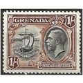 Grenada 1934 SG142 1/- Black & Brown Mounted Mi...