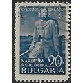 Mi 673 b: 20 L. deep blue/chamois Cent. of the ...