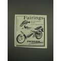1990 Pichler EXS Fairing Ad - Fairings for most...