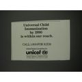 1990 Unicef United Nations Children's Fund Ad -...