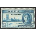 Aden 1946 Victory 2 ½a Blue SG29 MM
