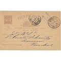 Portugal Postal Card 1888 Porto to Funchal