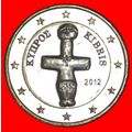 GREECE (2008-2021): CYPRUS★ 1 EURO 2012 UNC LUS...