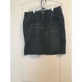 1 Pc Sonoma Women's Blue Jean Skirt Zip Button ...