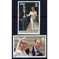 Isle of Man 837A-837B MNH Wedding Prince Edward...