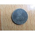 Denmark 1954 2 Ore Coin