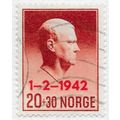 NORWAY 1942 QUISLING PUPPET LEADER WAR TIME GER...