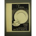 1961 Tuscan Whitecliffe China Advertisement - M...