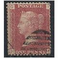 1858 SG43 1d Red Plate 159 Fine Used Check Lett...
