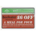 PHONE CARD - BT - BEEFEATER