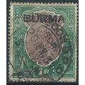 Burma 1937 SG13 1 Rupee Chocolate & Green Good/...
