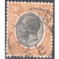 Tanganyika - 1927 - SG96 - 20c black/orange - K...