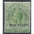 Falkland Islands 1920 SG70c 1/2d Dull Yellow-Gr...