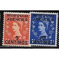 MOROCCO AGENCIES SPANISH 1954/1955 SG 187/188 -...