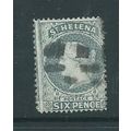 st.helena stamps victoria sg44 used grey cork c...