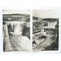 2x 1953 postcards Barrage de Génissiat