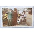 c.1980s PC Flower Sellers,Oxford Circus London,...
