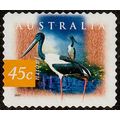 Australia 1997 Bird 45c Used P&S Stamp Jabiru 1...