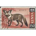 KENYA, MAMMAL, Bat-eared Fox, red 1969, 1/50