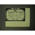 1950 The Hearthstone Restaurant Advertisement
