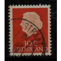 NETHERLANDS 1953 30c ORANGE QUEEN JULIANA SG 78...