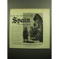 1957 American Express Travel Service Ad - Enjoy the hospitality of Spain
