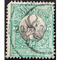 STAMP SOUTH AFRICA SG42w 1926 1/2d Springbok En...