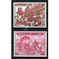 Laos C94-C95 MNH Semi-Postal Luang Religious Fe...