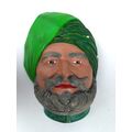 Chalkware Man/Head Punjabi/India/Kurdish - Wall...