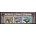 New Caledonia Vintage Cars Top Strip of 3v 2006...