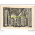 INTERIOR OF ST PETER'S, ROME, ITALY, BOOK ILLUS...